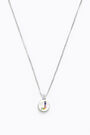 Letter J short silver necklace Letter J short silver necklace