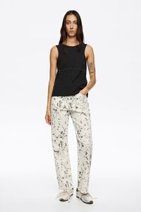 STRAIGHT - Ivory Lynx denim trousers