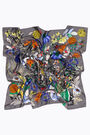Grey wild flowers scarf Grey wild flowers scarf