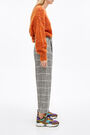 Grey chequered coulotte trousers Grey chequered coulotte trousers