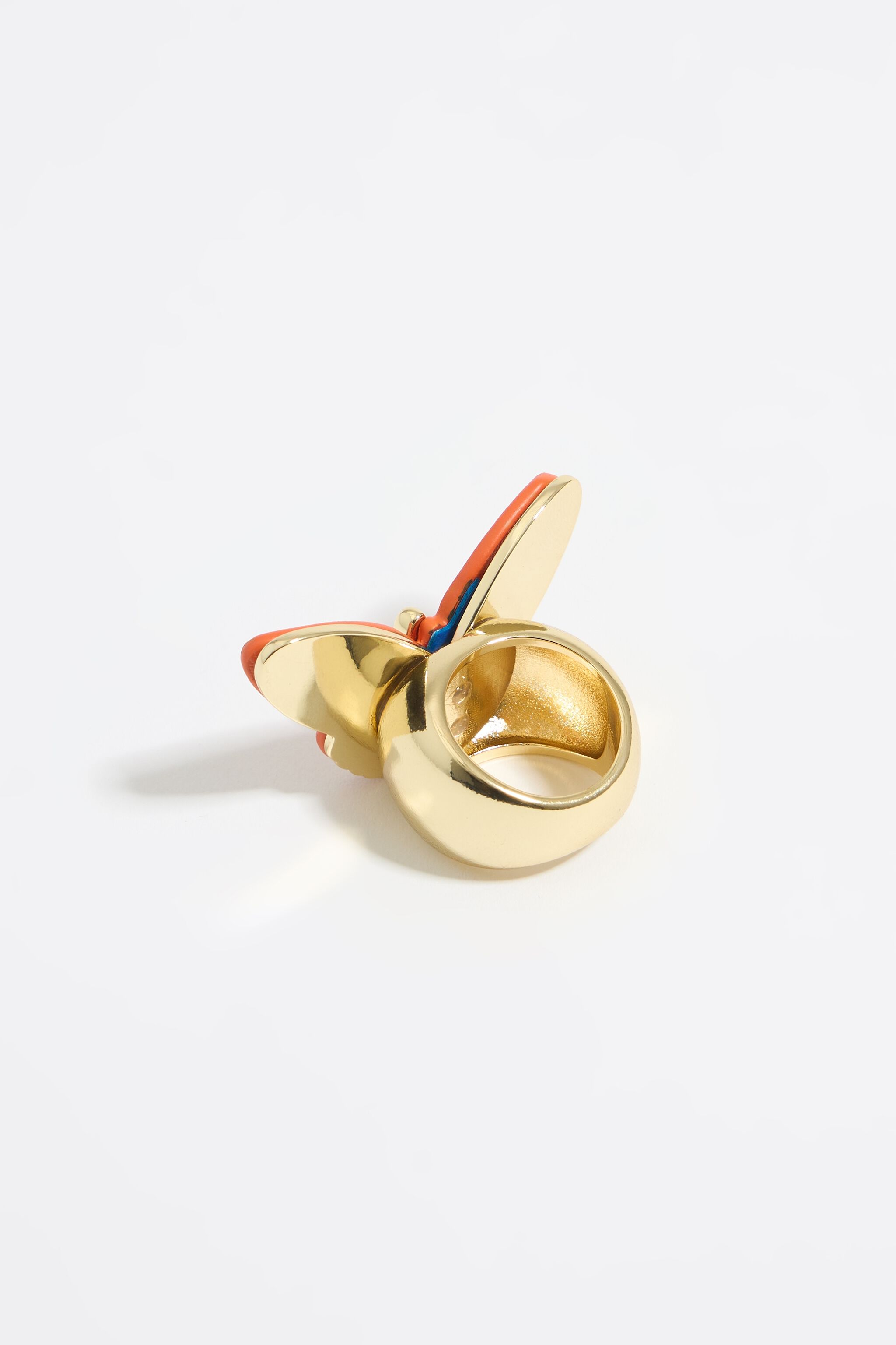 Gold butterfly ring