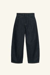 BARREL- Indigo denim 5-pocket trousers