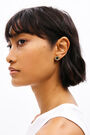 Black logo earrings Black logo earrings