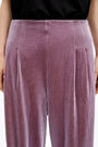 Iridescent lilac corduroy carrot trousers Iridescent lilac corduroy carrot trousers