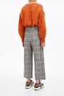 Grey chequered coulotte trousers Grey chequered coulotte trousers