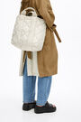 L stone padded nylon shopper bag L stone padded nylon shopper bag