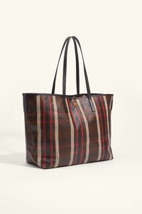 Large oak Tartan shopper bag