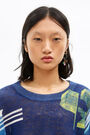 Blue Cities linen jumper Blue Cities linen jumper