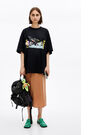 Oversize black Space-City t-shirt Oversize black Space-City t-shirt