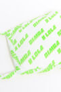 Neon green logo face mask Neon green logo face mask