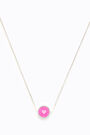 Short neon pink necklace Short neon pink necklace