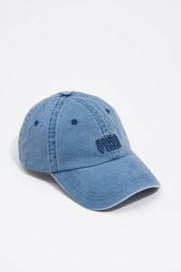 Faded blue cotton cap