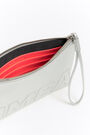 Silver leather envelope make-up case Silver leather envelope make-up case