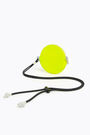 Neon yellow croc round coin purse Neon yellow croc round coin purse