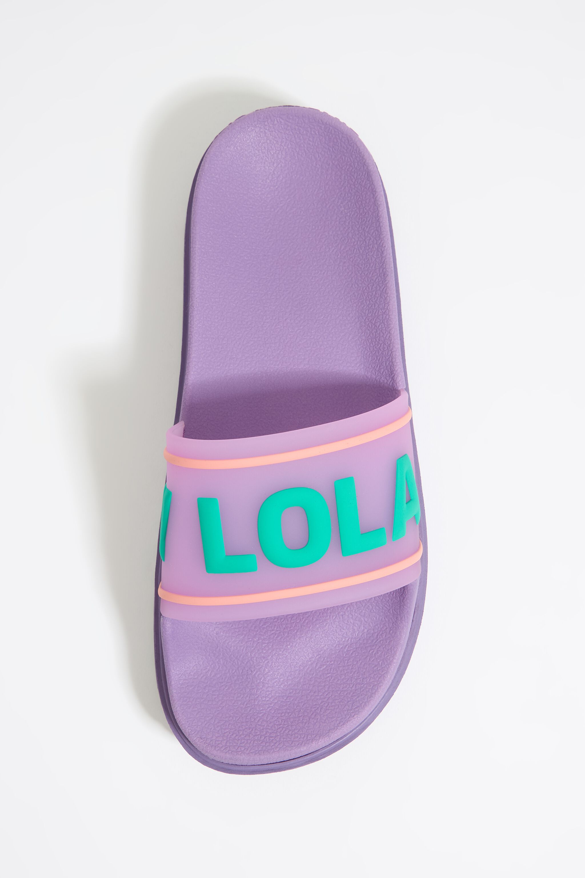 purple platform flip flops