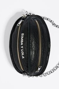 S silver leather Pelota bag