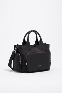 Medium graphite nylon Pocket bag