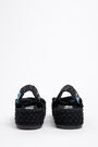Black lace-up platform sandal Black lace-up platform sandal