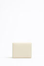 Ivory leather double flap purse Ivory leather double flap purse