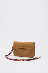 Large caramel nylon purse