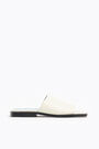 White leather flat sandal White leather flat sandal