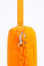 S padded nylon crossbody bag in neon orange S padded nylon crossbody bag in neon orange