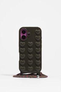 Dark green shiny silicone case for iPhone 17