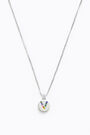 Letter V short silver necklace Letter V short silver necklace
