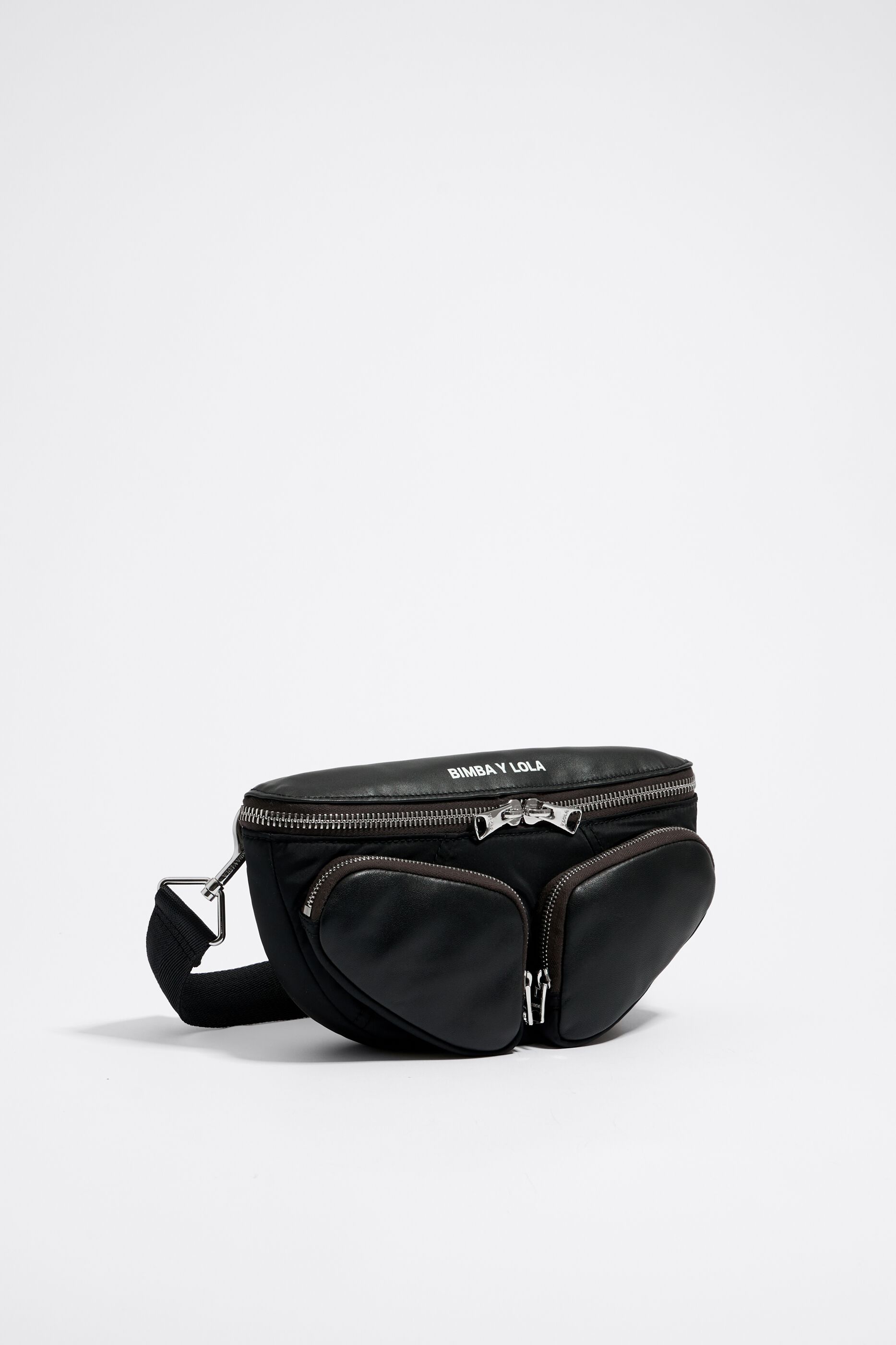 White and black fanny pack hot sale