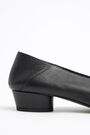 Black leather court shoe Black leather court shoe