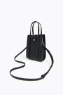 Black leather tote minibag Black leather tote minibag