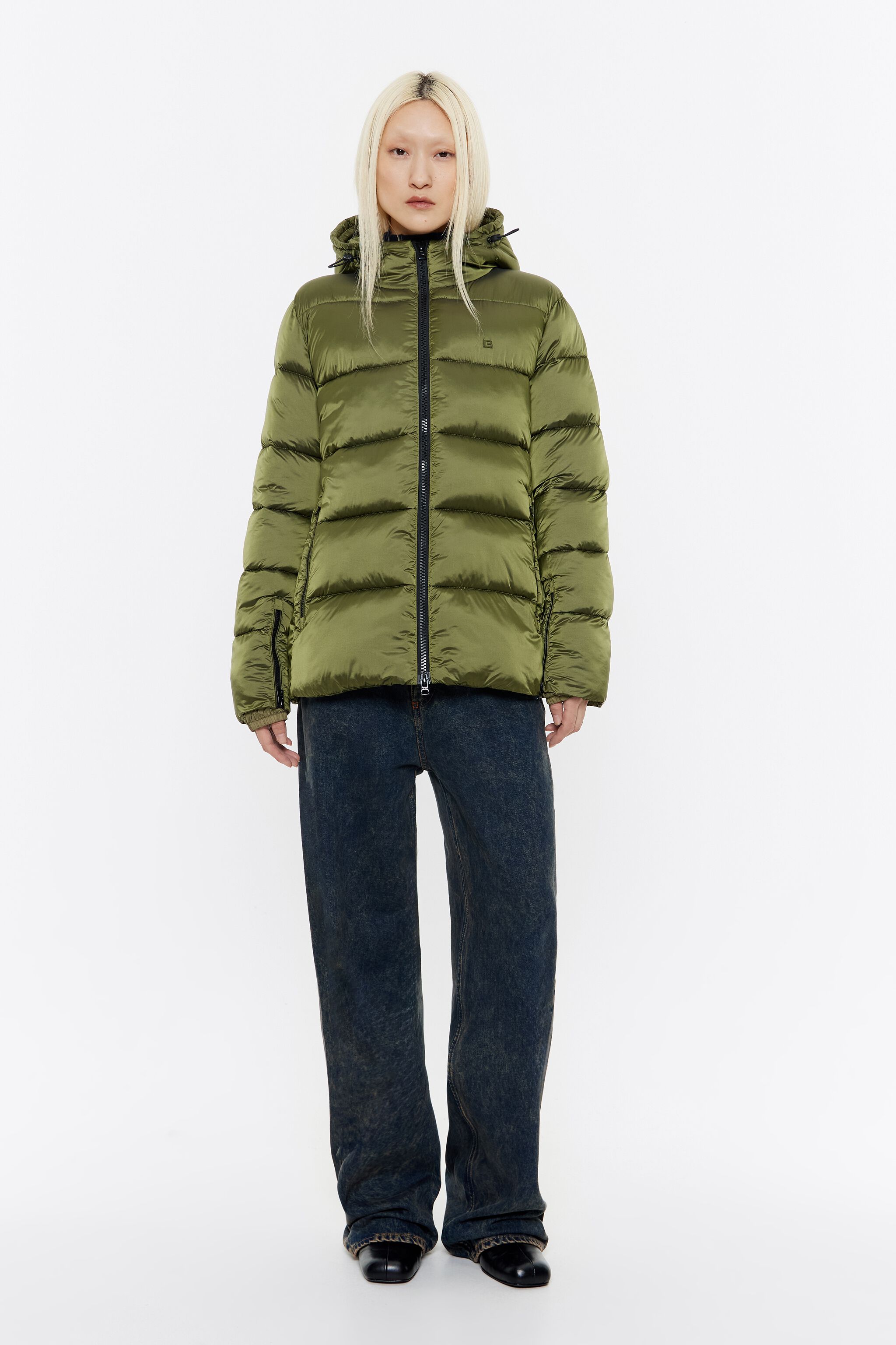 Khaki bubble coat online