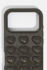 Dark green shiny silicone case for iPhone 17 PRO