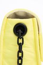 S padded nylon flap bag in yellow S padded nylon flap bag in yellow