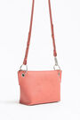 M coral leather trapezium crossbody bag M coral leather trapezium crossbody bag