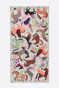 Off-white horse shawl mini prints and splodge print