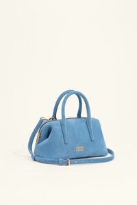Mini electric blue suede Romeo bag
