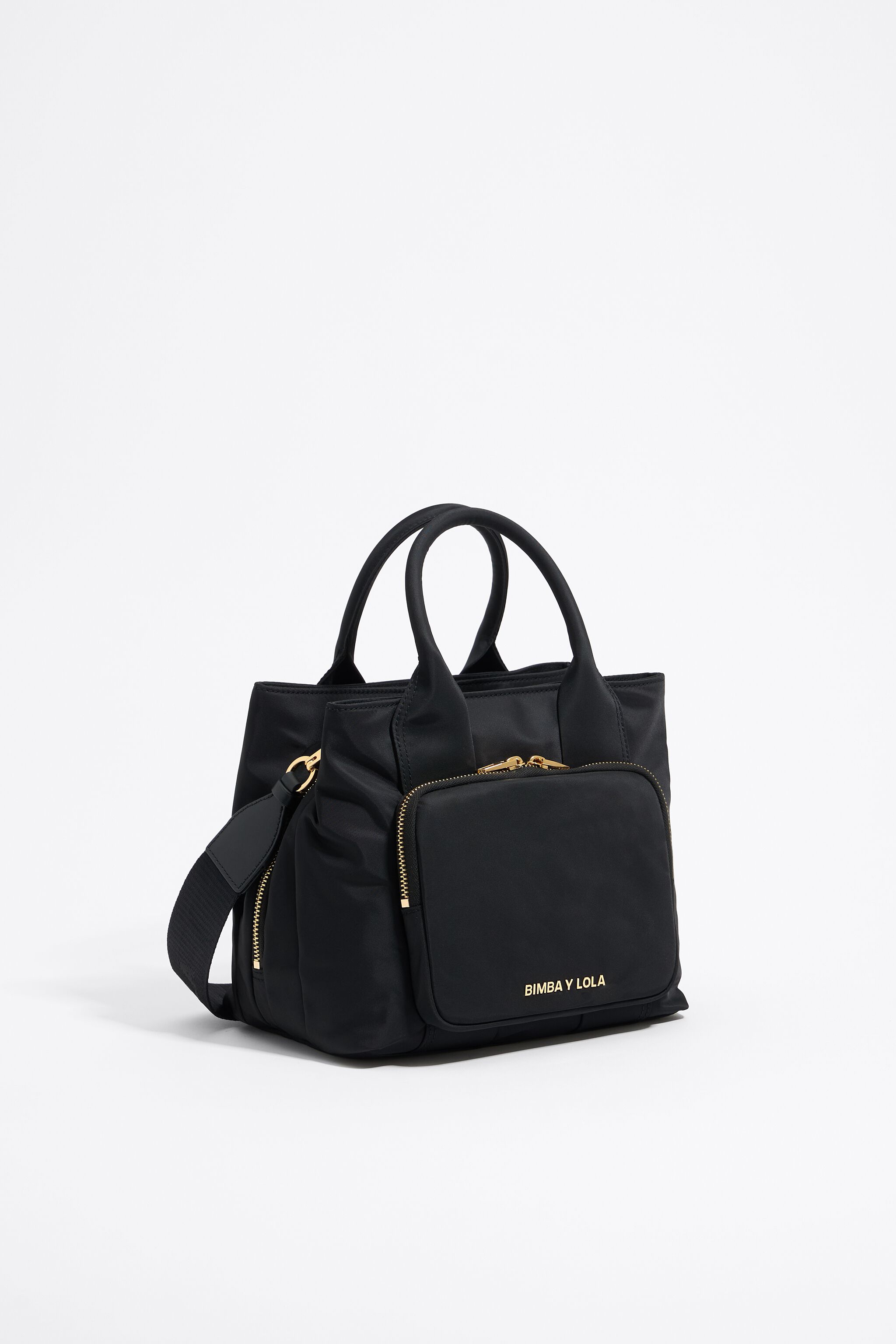 Medium black nylon Pocket handbag Medium black nylon Pocket handbag