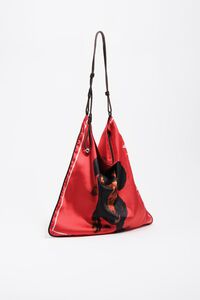 Medium red Dogs scarf bag