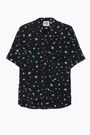 Black Little-Flowers flowing shirt Black Little-Flowers flowing shirt