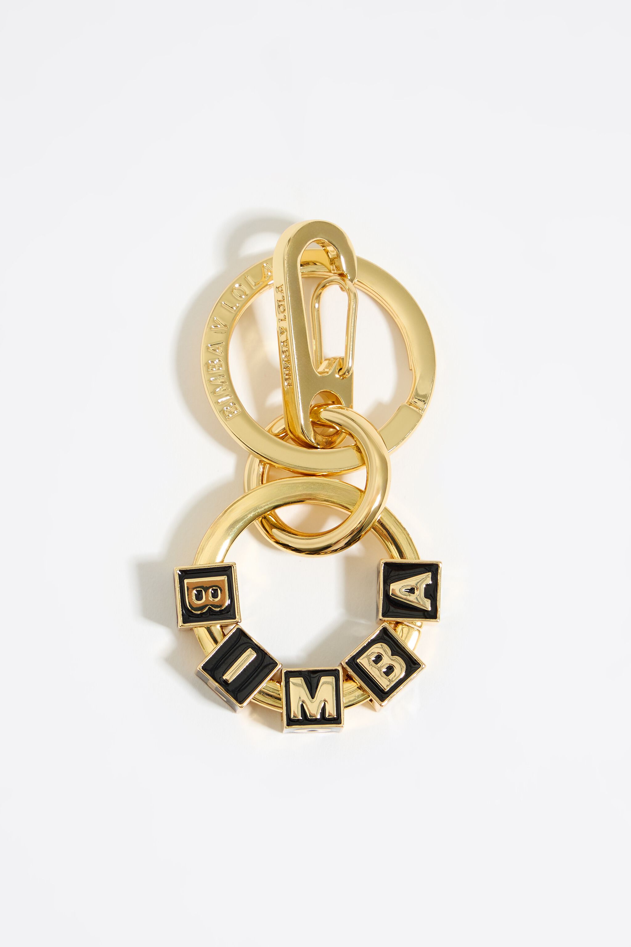 Gold dice key ring