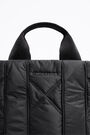 M black padded nylon shopper bag M black padded nylon shopper bag