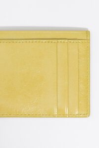 Lemon leather card holder
