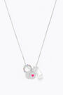 Silver pearl pieces necklace Silver pearl pieces necklace