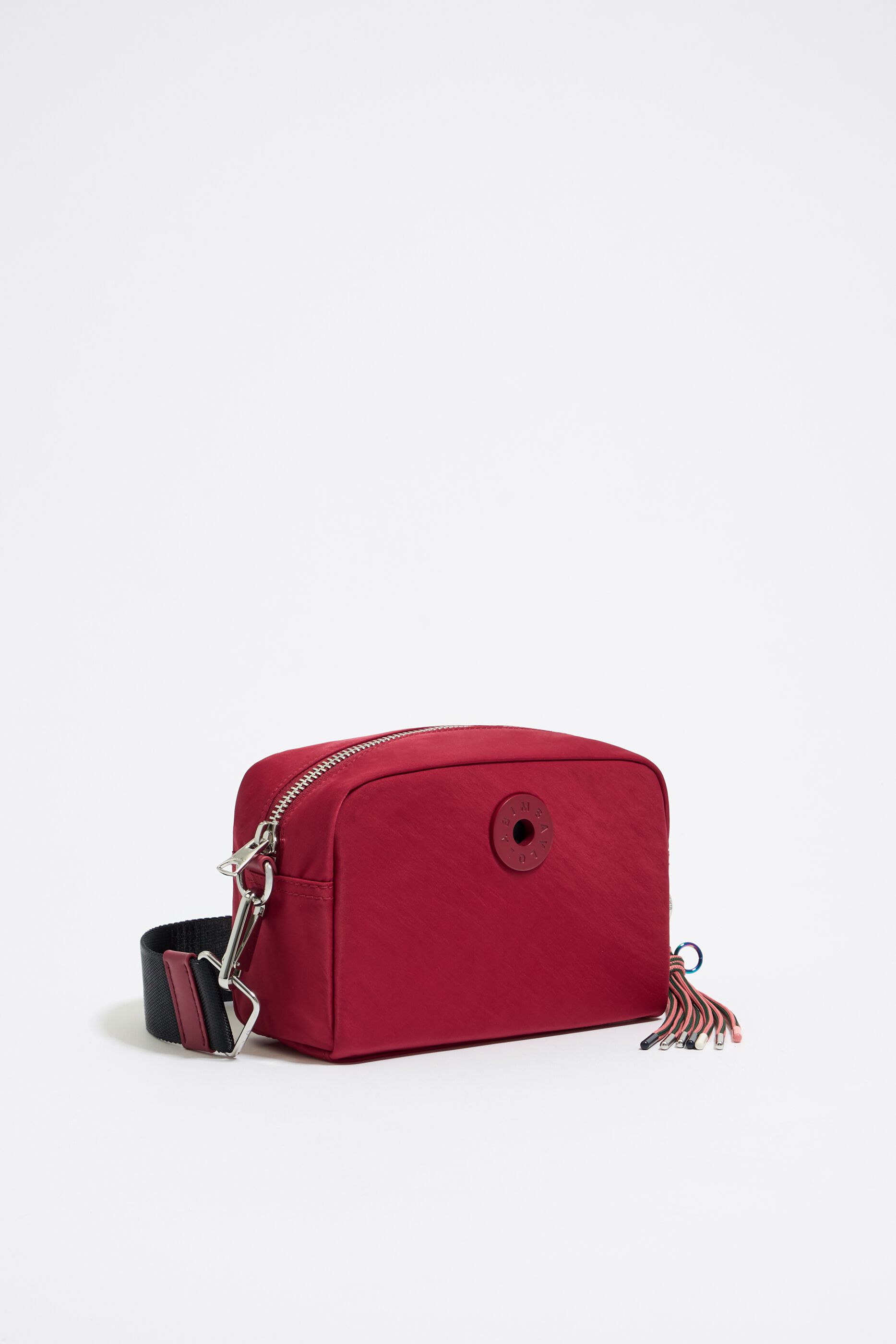 Red store circle purse