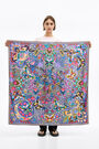 Dark grey tree paisley scarf Dark grey tree paisley scarf