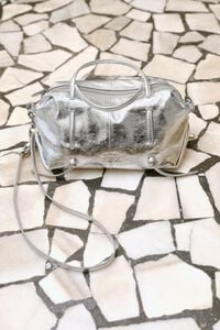 Mini silver leather Lolita bag