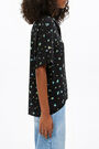 Black Little-Flowers flowing shirt Black Little-Flowers flowing shirt