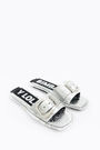 Flat silver sandal Flat silver sandal