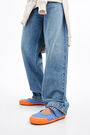 Blue striped sporty ballet flat Blue striped sporty ballet flat